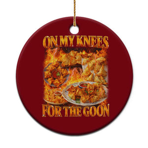 Funny Crab Rangoon Meme Ceramic Ornament Vintage 90s Style On My Knees Bootleg Graphic TS10 1pc Red Print Your Wear