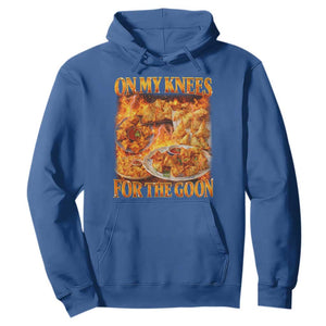 Funny Crab Rangoon Meme Hoodie Vintage 90s Style On My Knees Bootleg Graphic TS10 Royal Blue Print Your Wear