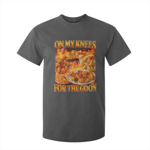 Funny Crab Rangoon Meme T Shirt For Kid Vintage 90s Style On My Knees Bootleg Graphic TS10 Dark Heather Print Your Wear