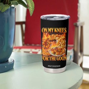 Funny Crab Rangoon Meme Tumbler Cup Vintage 90s Style On My Knees Bootleg Graphic TS10 Print Your Wear
