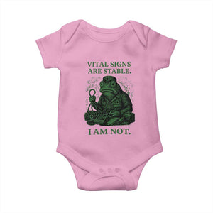 Frog Medic Baby Onesie Funny Animal EMT Emergency Health Workers TS10 Light Pink Print Your Wear