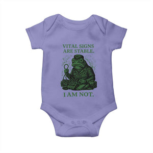 Frog Medic Baby Onesie Funny Animal EMT Emergency Health Workers TS10 Violet Print Your Wear