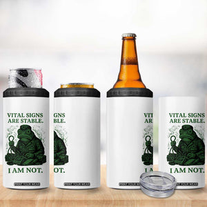 Frog Medic 4 in 1 Can Cooler Tumbler Funny Animal EMT Emergency Health Workers TS10 Print Your Wear
