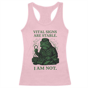 Frog Medic Racerback Tank Top Funny Animal EMT Emergency Health Workers TS10 Light Pink Print Your Wear
