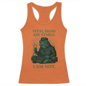 Frog Medic Racerback Tank Top Funny Animal EMT Emergency Health Workers TS10 Orange Print Your Wear