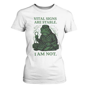 Frog Medic T Shirt For Women Funny Animal EMT Emergency Health Workers TS10 White Print Your Wear