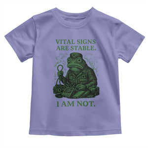 Frog Medic Toddler T Shirt Funny Animal EMT Emergency Health Workers TS10 Violet Print Your Wear