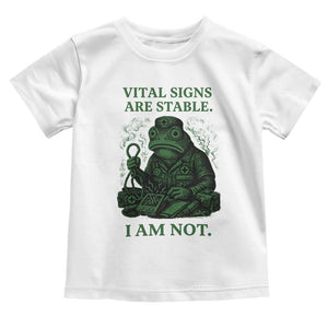 Frog Medic Toddler T Shirt Funny Animal EMT Emergency Health Workers TS10 White Print Your Wear