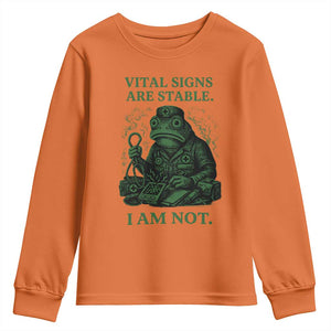 Frog Medic Youth Sweatshirt Funny Animal EMT Emergency Health Workers TS10 Orange Print Your Wear