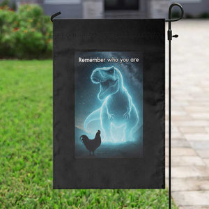 Remember Who You Are Garden Flag Funny Evolution Joke Meme Chicken Dinosaur TS10 Print Your Wear