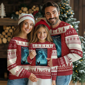 Remember Who You Are Ugly Christmas Sweater Funny Evolution Joke Meme Chicken Dinosaur TS10 Red Beige Print Your Wear