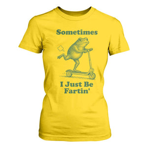 Sometimes I Just Be Fartin T Shirt For Women Vintage 90s Funny Frog Meme Unhinged Gag Gift TS10 Daisy Print Your Wear