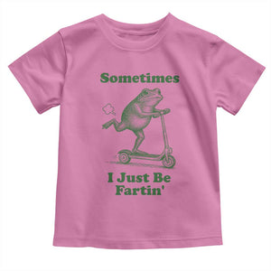 Sometimes I Just Be Fartin Toddler T Shirt Vintage 90s Funny Frog Meme Unhinged Gag Gift TS10 Azalea Print Your Wear