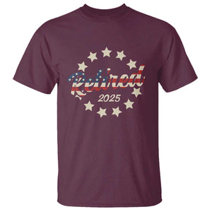 Retired 2025 T Shirt Retirement Gifts American Flag TS10 Maroon Print Your Wear