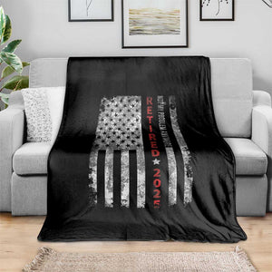 Retired 2025 Throw Blanket Vintage Old American Flag TS10 Print Your Wear