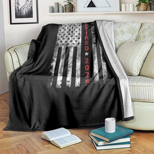 Retired 2025 Throw Blanket Vintage Old American Flag TS10 Print Your Wear