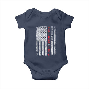 Retired 2025 Baby Onesie Vintage Old American Flag TS10 Navy Print Your Wear
