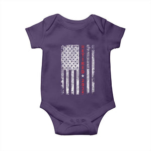 Retired 2025 Baby Onesie Vintage Old American Flag TS10 Purple Print Your Wear