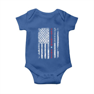 Retired 2025 Baby Onesie Vintage Old American Flag TS10 Royal Blue Print Your Wear