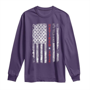 Retired 2025 Long Sleeve Shirt Vintage Old American Flag TS10 Purple Print Your Wear