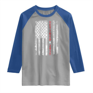 Retired 2025 Raglan Shirt Vintage Old American Flag TS10 Sport Gray Royal Print Your Wear