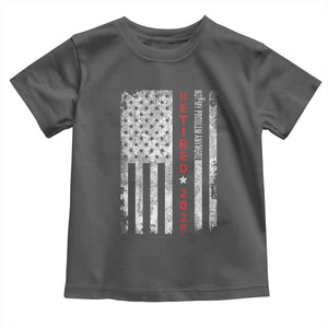 Retired 2025 Toddler T Shirt Vintage Old American Flag TS10 Dark Heather Print Your Wear