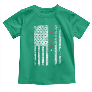 Retired 2025 Toddler T Shirt Vintage Old American Flag TS10 Irish Green Print Your Wear