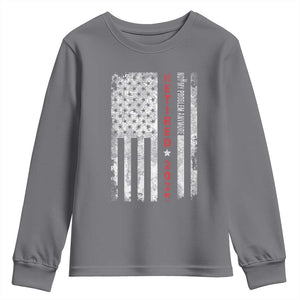 Retired 2025 Youth Sweatshirt Vintage Old American Flag TS10 Charcoal Print Your Wear