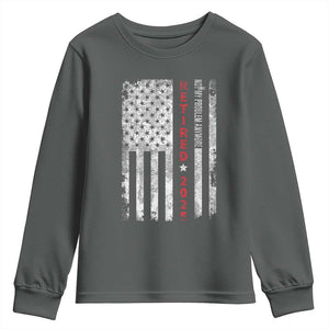 Retired 2025 Youth Sweatshirt Vintage Old American Flag TS10 Dark Heather Print Your Wear