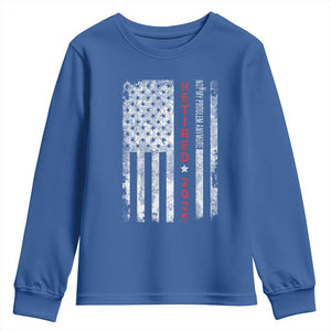 Retired 2025 Youth Sweatshirt Vintage Old American Flag TS10 Royal Blue Print Your Wear
