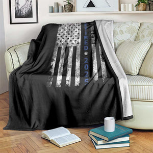 Retired 2025 Throw Blanket Not My Problem Anymore Vintage American Flag TS10 Print Your Wear