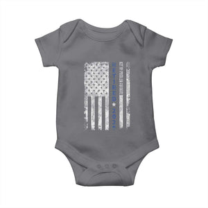 Retired 2025 Baby Onesie Not My Problem Anymore Vintage American Flag TS10 Charcoal Print Your Wear