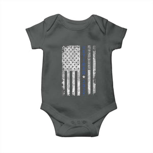 Retired 2025 Baby Onesie Not My Problem Anymore Vintage American Flag TS10 Dark Heather Print Your Wear