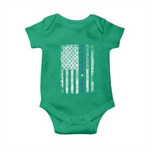 Retired 2025 Baby Onesie Not My Problem Anymore Vintage American Flag TS10 Irish Green Print Your Wear
