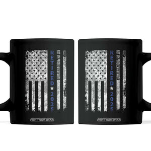 Retired 2025 Coffee Mug Not My Problem Anymore Vintage American Flag TS10 Black Print Your Wear