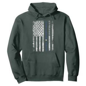 Retired 2025 Hoodie Not My Problem Anymore Vintage American Flag TS10 Dark Forest Green Print Your Wear