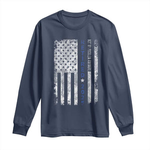 Retired 2025 Long Sleeve Shirt Not My Problem Anymore Vintage American Flag TS10 Navy Print Your Wear