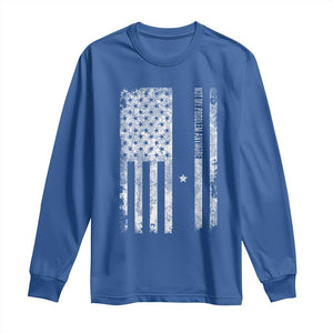 Retired 2025 Long Sleeve Shirt Not My Problem Anymore Vintage American Flag TS10 Royal Blue Print Your Wear