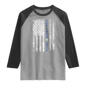 Retired 2025 Raglan Shirt Not My Problem Anymore Vintage American Flag TS10 Sport Gray Black Print Your Wear
