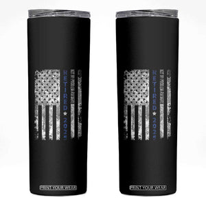 Retired 2025 Skinny Tumbler Not My Problem Anymore Vintage American Flag TS10 Black Print Your Wear