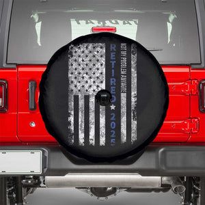 Retired 2025 Spare Tire Cover Not My Problem Anymore Vintage American Flag TS10 Black Print Your Wear