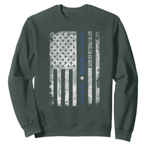 Retired 2025 Sweatshirt Not My Problem Anymore Vintage American Flag TS10 Dark Forest Green Print Your Wear