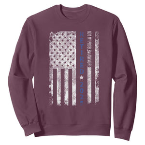 Retired 2025 Sweatshirt Not My Problem Anymore Vintage American Flag TS10 Maroon Print Your Wear