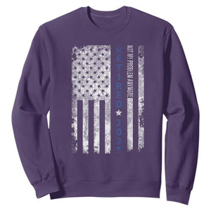 Retired 2025 Sweatshirt Not My Problem Anymore Vintage American Flag TS10 Purple Print Your Wear