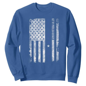 Retired 2025 Sweatshirt Not My Problem Anymore Vintage American Flag TS10 Royal Blue Print Your Wear