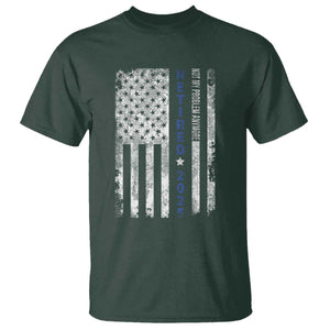 Retired 2025 T Shirt Not My Problem Anymore Vintage American Flag TS10 Dark Forest Green Print Your Wear