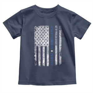 Retired 2025 Toddler T Shirt Not My Problem Anymore Vintage American Flag TS10 Navy Print Your Wear