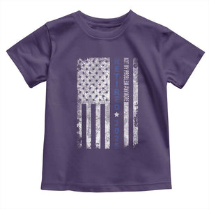 Retired 2025 Toddler T Shirt Not My Problem Anymore Vintage American Flag TS10 Purple Print Your Wear