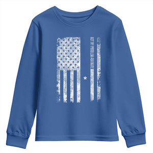 Retired 2025 Youth Sweatshirt Not My Problem Anymore Vintage American Flag TS10 Royal Blue Print Your Wear