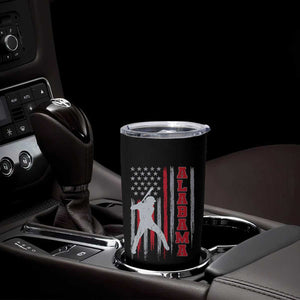 Alabama Fan Tumbler Cup Vintage Bama Baseball Lovers American Flag AL State TS10 Print Your Wear